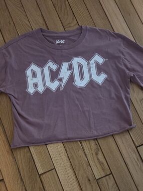 AC/DC Kids' Short Sleeve Graphic Tee - Mauve